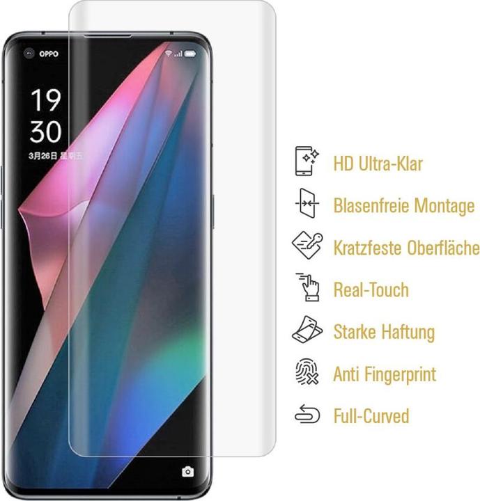 Produktbild Protectorking 2x Panzerfolie Anti-Shock HD Klar (1 Stück, Oppo Find X5 Pro)