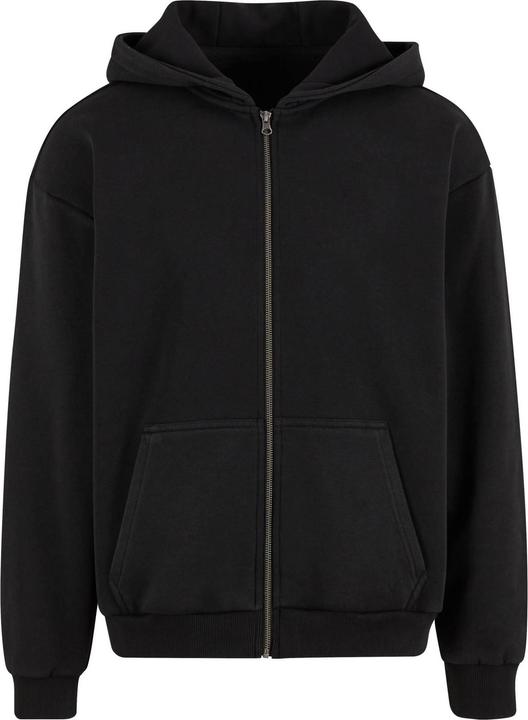 Build Your Brand Hoodie mit durchgehendem Reissverschluss Schwere Qualität (S)