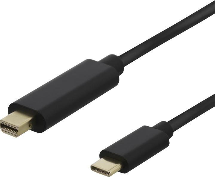 Actual product image Deltaco Mini DisplayPort — USB Typ C (1 m, USB 3.0)