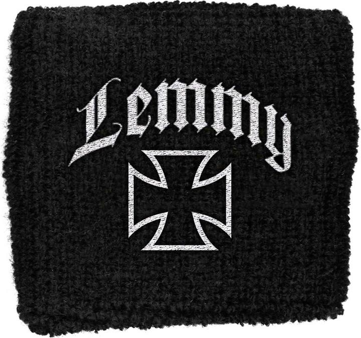 Lemmy Iron Cross Stoffarmband (20% Elastan, 80% Baumwolle)