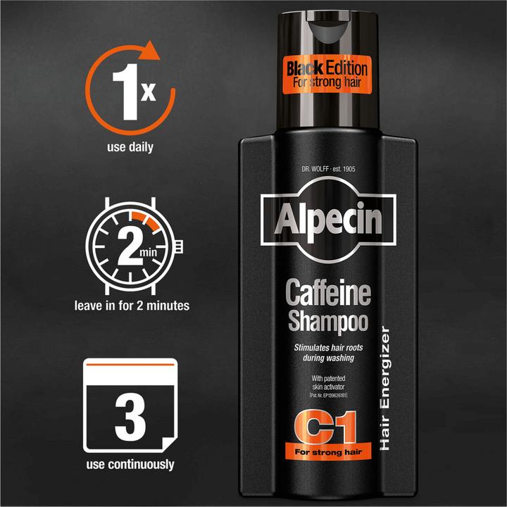 Image du produit Alpecin Shampooing à la caféine C1 Black Edition (250 ml, Shampoing liquide)