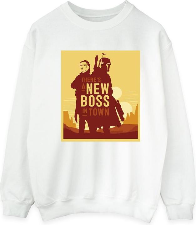 Star Wars The Book Of Boba Fett New Boss Sun Silhouette Sweatshirt (4XL)