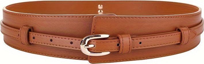 Only-Bags.Store Schicker breiter Gürtel aus echtem Kunstleder - vielseitig einsetzbar für Casual, Formales und