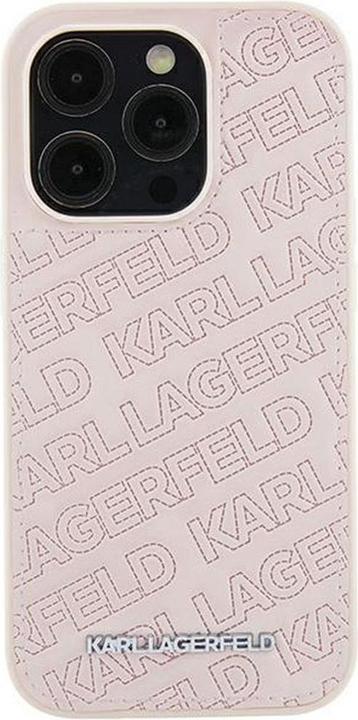 Image du produit Karl Lagerfeld KLHCP15SPQKPMP iPhone 15 6.1" różowy/pink hardcase Motif K matelassé (Apple iPhone 15, Apple iPhone 14, Apple iPhone 13)
