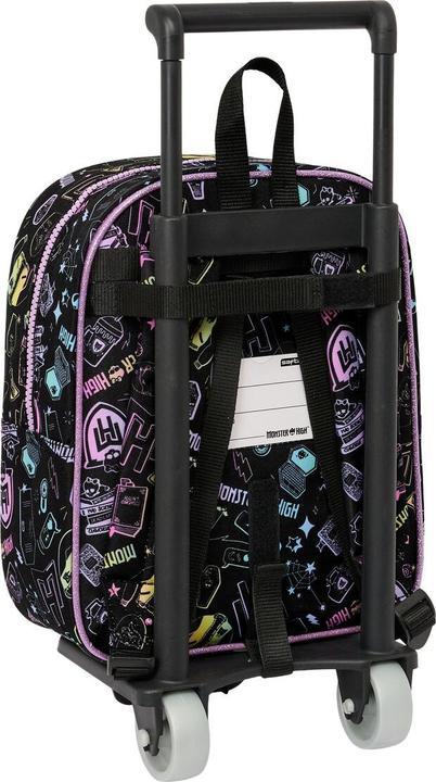 Actual product image Monster High School rucksack with wheels Black 22 x 27 x 10 cm