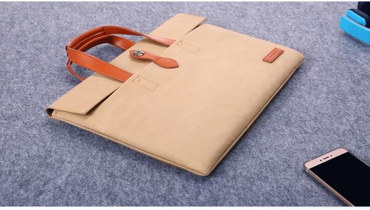 Actual product image Cartinoe Laptop / Macbook handbag 13 inch brown