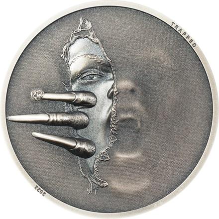CIT Coin Invest Silber Untrapped 1 oz Antik Finish - High Relief (999, 2022)