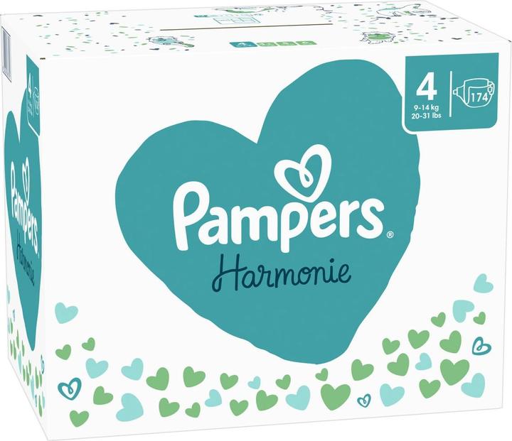 Image du produit Pampers Harmonie (Taille 4, Pack mensuel, 174 pièce(s))