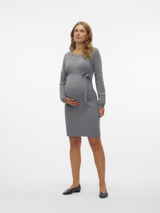 Immagine prodotto Mamalicious Vestibilità regolare Scollo rotondo Polsini a coste Maniche a palloncino Abito corto Abito in maglia (XL)