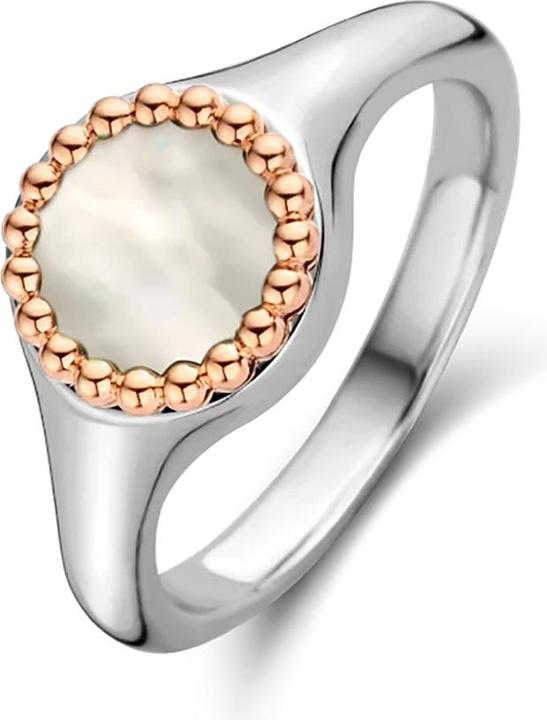 Ti Sento Milano Ring Perlmutt bicolor 12207MW (56, 925 Silber)