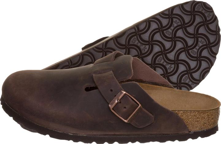 Birkenstock Boston Nubuck in pelle oliata Narrow