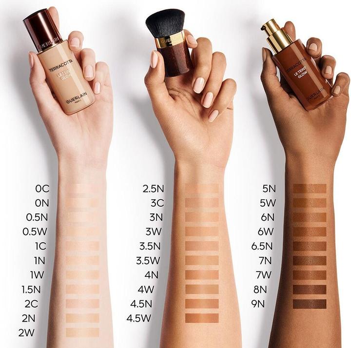 Actual product image Guerlain Terracotta Le Teint Glow Foundation 0.5N (3.5N)