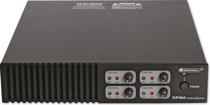 Produktbild Omnitronic DJP-604 4-Kanal Class-D Endstufe (Verstärker)