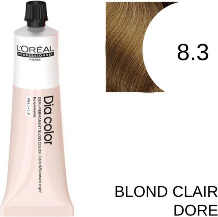Image du produit L'Oréal Paris Loreal DIA Color 8,3 blond clair doré 60 ml (8.3 - Blond clair doré)