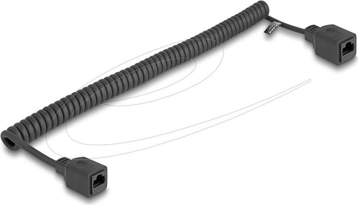 Actual product image Delock RJ45 Spiralkabel Buchse zu Buchse Cat.5e UTP 1 m bis (U/FTP, CAT5e, 3 m)