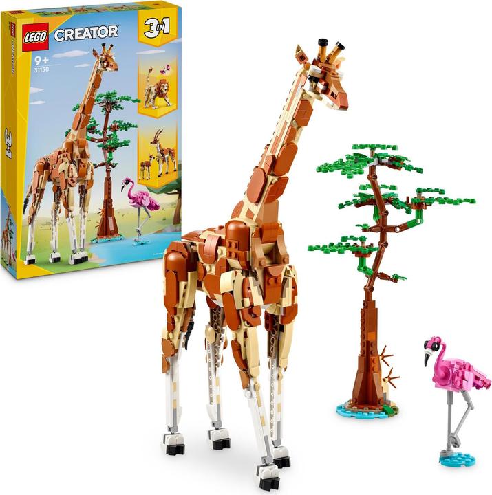 Image du produit LEGO 31150 Safari des animaux (31150, LEGO Creator 3-in-1)