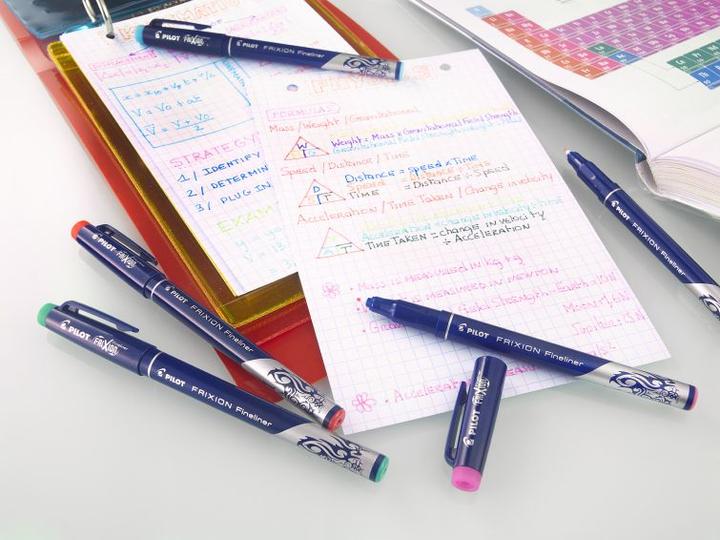 Immagine prodotto Pilot FriXion Fineliner x3 Fancy (Viola, Rosa, Verde chiaro, Blu scuro, 3 x)