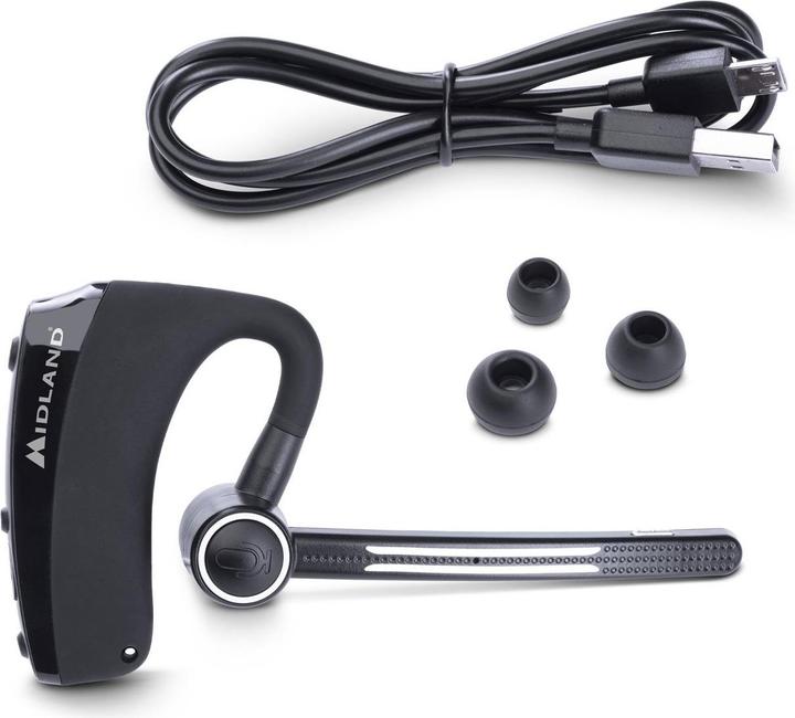 Image du produit Midland Casque Bluetooth double C1521 avec PTT pour une communication mains libres