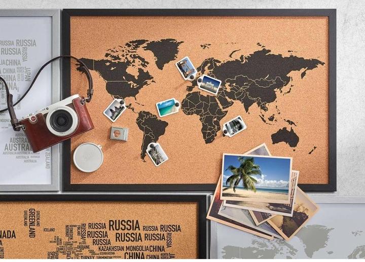 Image du produit Zeller Present Monde (Tableau d'affichage, Planisphère, 60 x 40 cm)