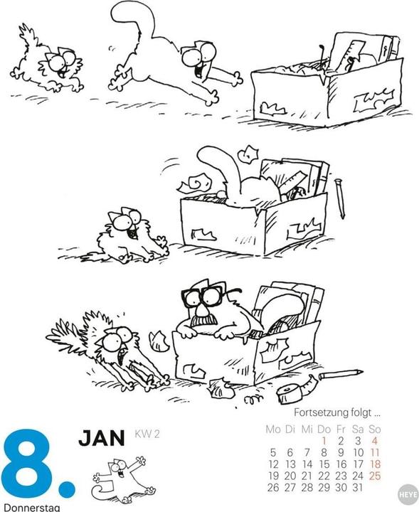 Produktbild Simons Katze Tagesabreisskalender 2026 (11 x 14 cm, Deutsch)