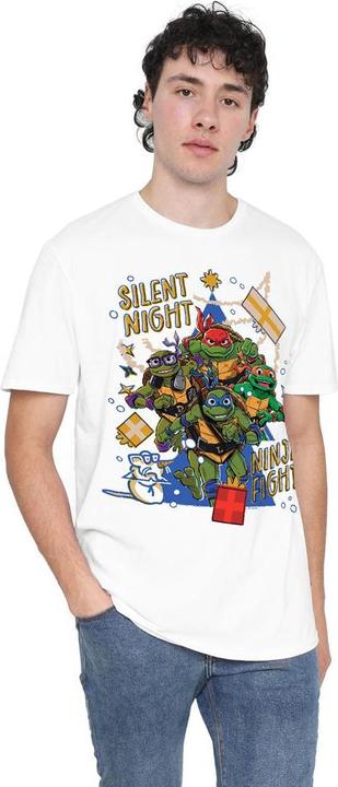 Produktbild Teenage Mutant NT Silent Night Ninja Fight TShirt weihnachtliches Design (4XL)
