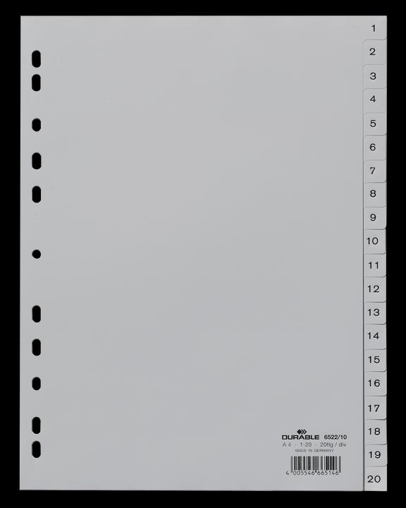 Actual product image Durable Register PP