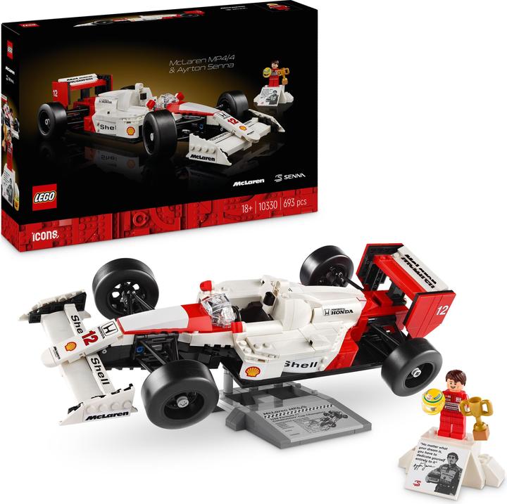 Immagine prodotto LEGO McLaren MP4/4 e Ayrton Senna (10330, LEGO Icons)