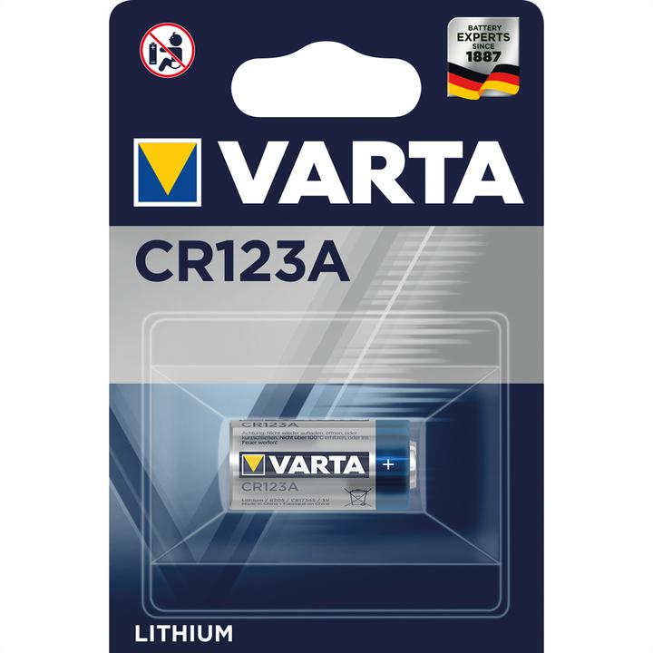 Immagine prodotto Varta Photo Lithium (1 pz., CR123A, 1480 mAh)