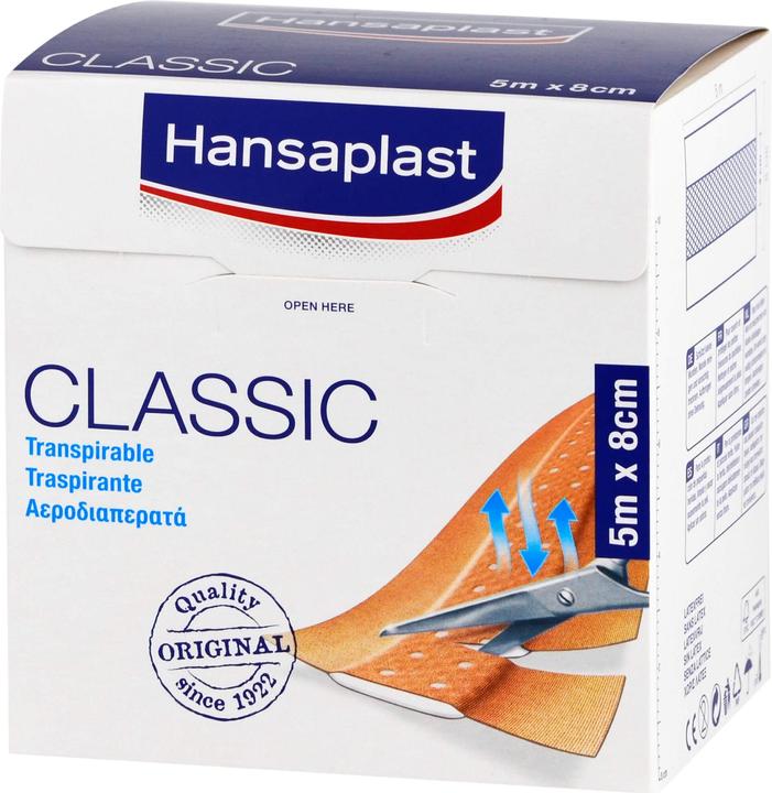 Produktbild Hansaplast Classic 5 m x 8 cm Pflaster, 1 St. Pflaster (1 x)