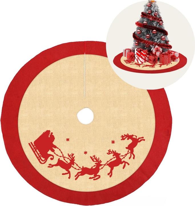 Hermex Tannenbaum-Rock Christbaum-Decke Weihnachtsbaummatte Weihnachtsbaum-Teppich Baumrock (1 -teilig)