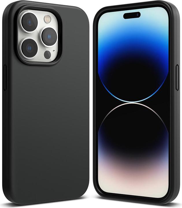 Actual product image Ringke Silicone Case for iPhone 14 Pro Max Silicone Cover Black (SI004E55) (Apple iPhone 14 Pro Max)