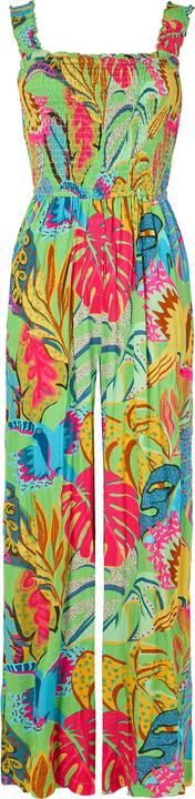 Actual product image Joe Browns Tropical Print Shirred Bodice Jumpsuit (38)