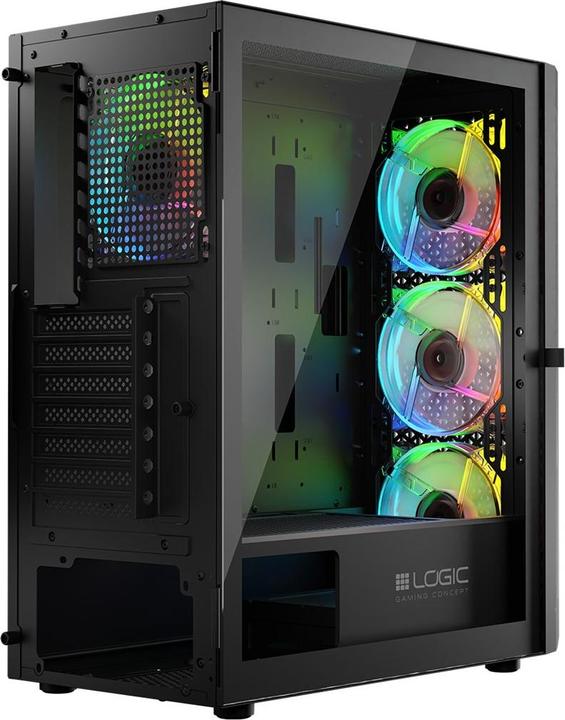 Actual product image Logic ARAMIS ARGB MINIDI USB 3.0 case black (ATX)