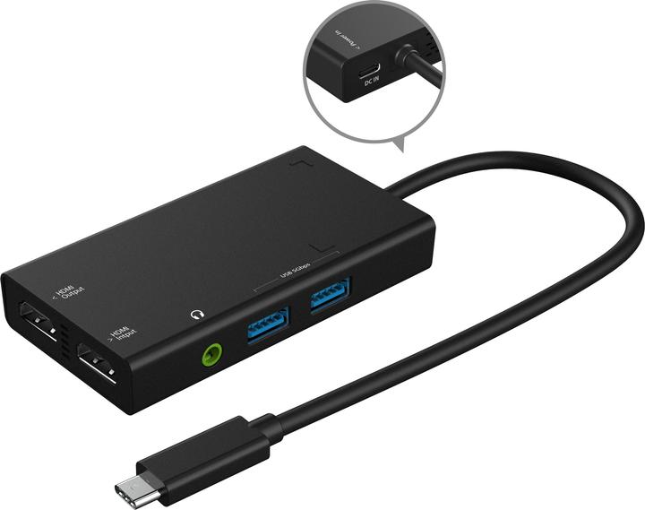 Actual product image j5Create JVA01-N Video Capture (USB-C, 6 Ports)