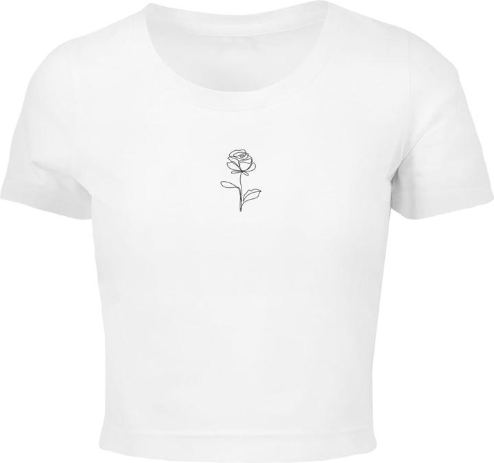 Merchcode Ladies Rose Cropped Tee - 118491