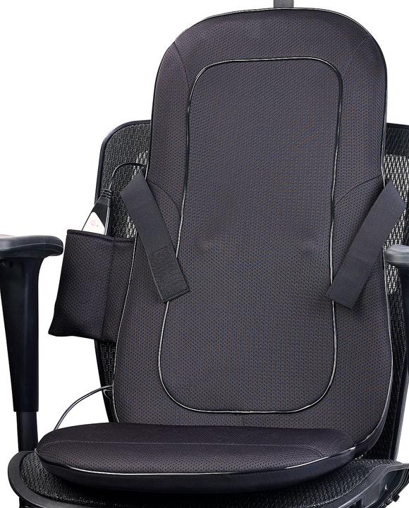 Produktbild Newgen medicals Shiatsu-Sitzauflage für Rückenmassage, mit IR-Tiefenwärme & Vibration