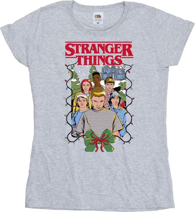 Netflix Stranger Things Christmas Poster TShirt (S)