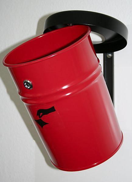Image du produit kaiserkraft Poubelle murale, verrouillable (16 l)