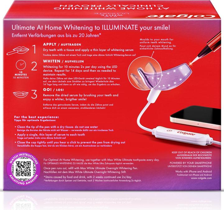 Immagine prodotto Colgate Kit sbiancante Max White Ultim (Luce LED)