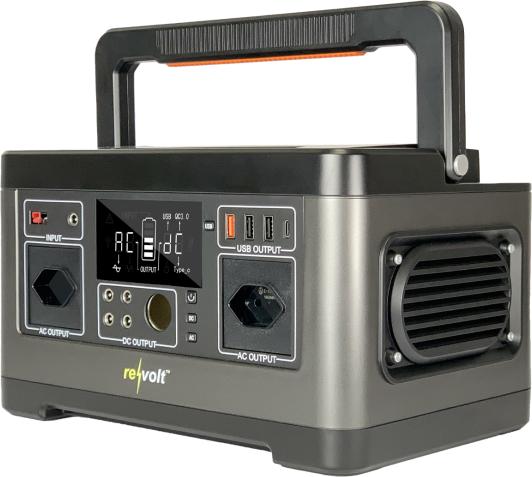 Produktbild Revolt Powerstation & Solar-Konverter mit 110-W-Solarpanel, 140Ah/520Wh, 500W