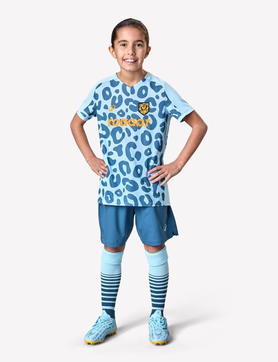 Produktbild Kipsta Mädchen Fussball Trikot - Viralto Leopard blau (6, 7, 8)