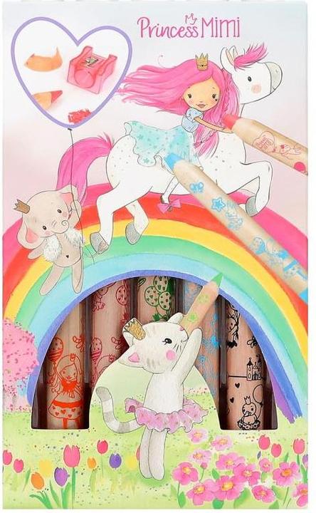 Produktbild Depesche Princess Mimi - Coloured Pencils & sharpener - ( 0412181 ) (Mehrfarbig, 5 x)