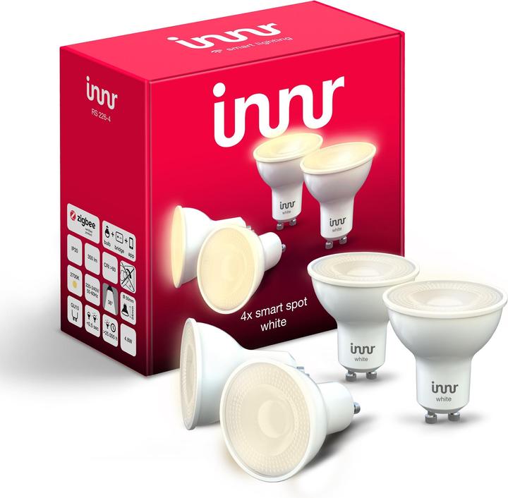 Actual product image Innr RS 226 (GU10, 4.80 W, 350 lm, 4 x, F)