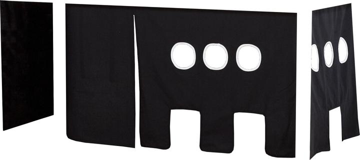 Actual product image Hoppekids Curtain to half-high bed 70x160 cm - Piratesque (35-1008-BW-07M) - Bundle