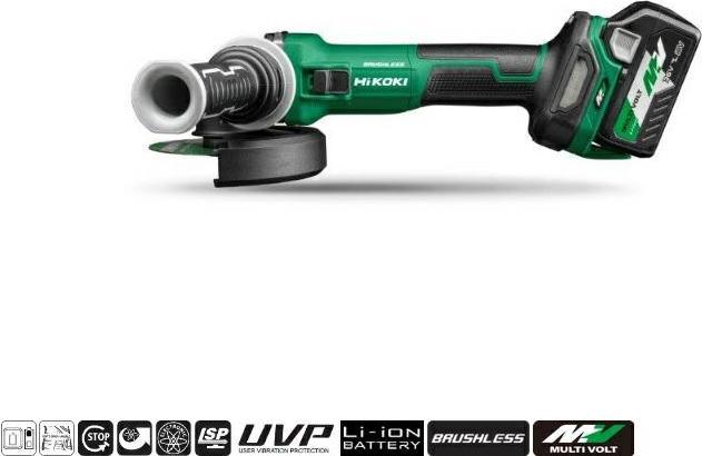 Hikoki G3613DEWQZ Smerigliatrice angolare a batteria (125 mm)