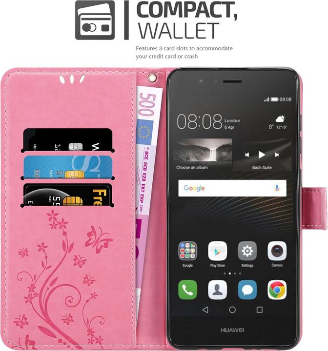 Produktbild Cadorabo Flower Book Cover (Huawei P9 Lite)