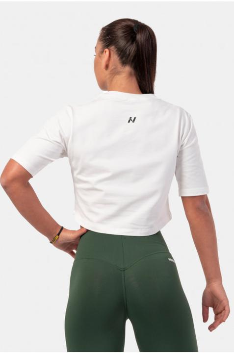 Immagine prodotto Nebbia Crop Top 600 crema con logo minimalista (S)