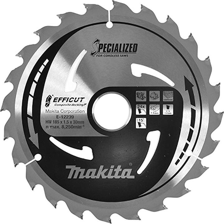Actual product image Makita Saw blade 185x1,5x30, 24Z EFFICUT