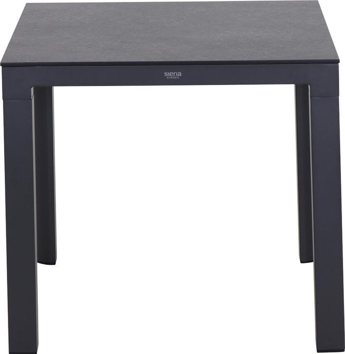 Actual product image Siena Garden Silva Dining Tisch 80x80cm matt anthrazit / HPL titan (80 cm)