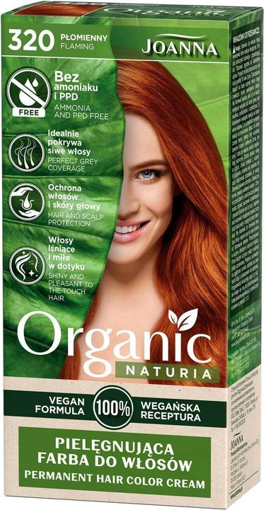 Image du produit Joanna Naturia Organic caring hair color without ammonia and PPD 320 Flame